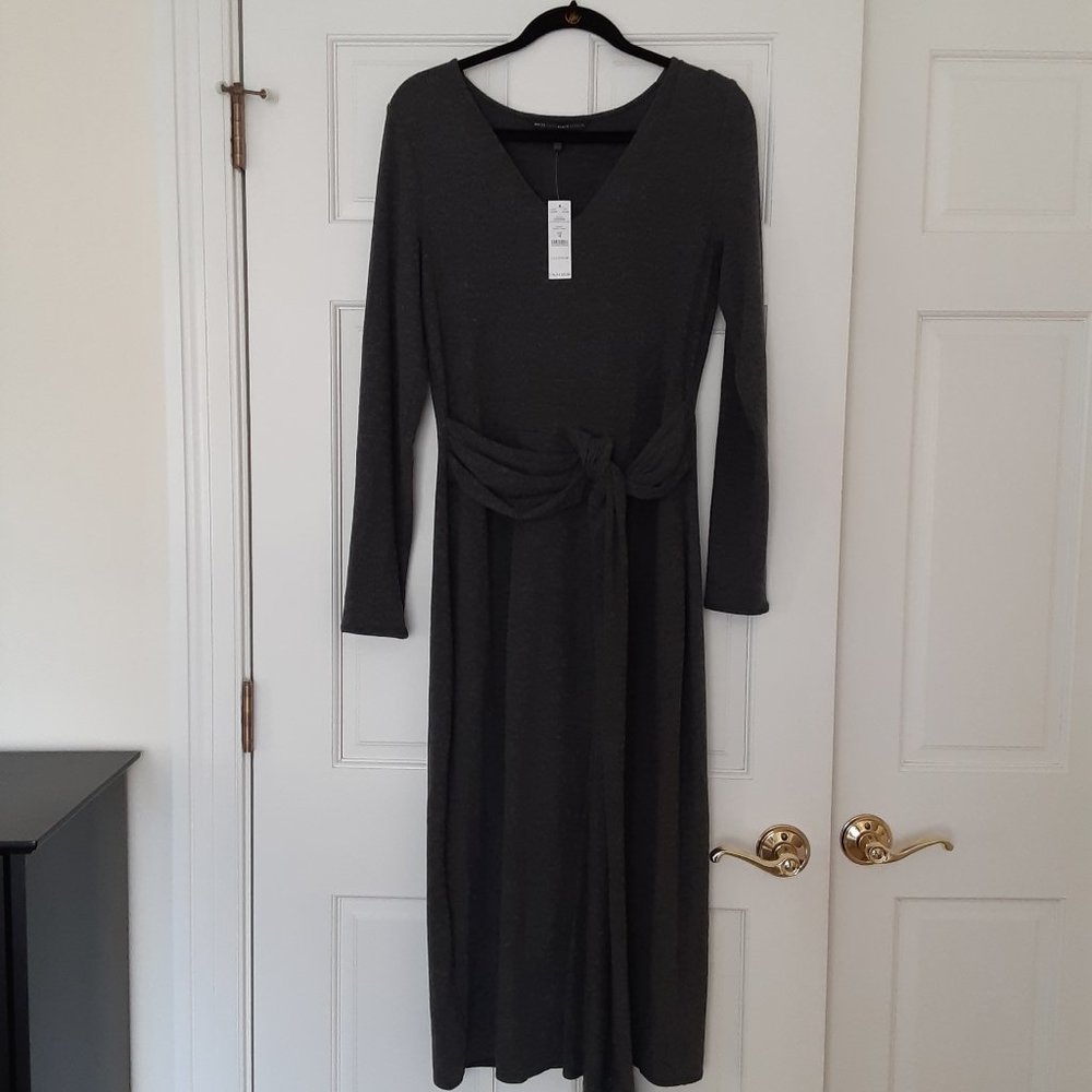 WHBM Gray Midi Dress (M)